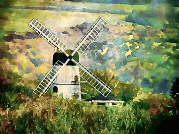 Sussex Windmolen van Dorothy Berry-Lound
