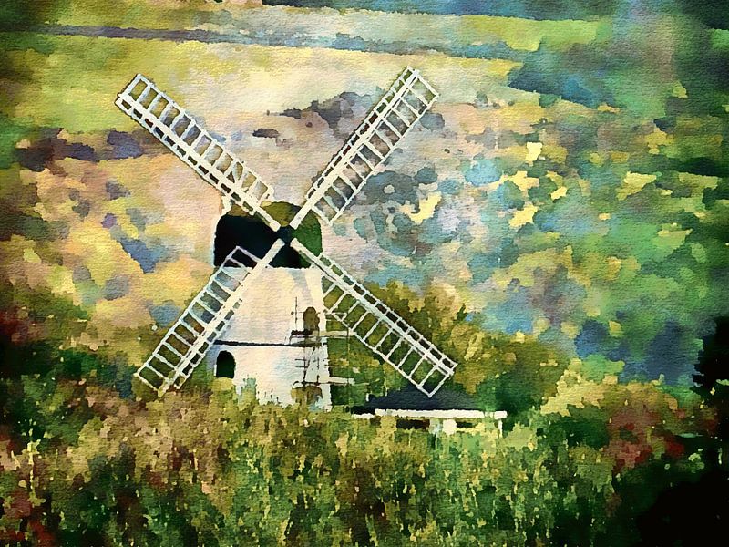 Windmühle Sussex von Dorothy Berry-Lound