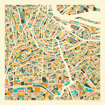 Amsterdam Map by Jazzberry Blue