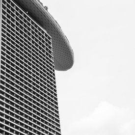 Detailfoto van Marina Bay Sands in Singapore van Mark Thurman