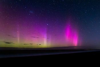 Aurora Australis, Birdling's Flat, Neuseeland