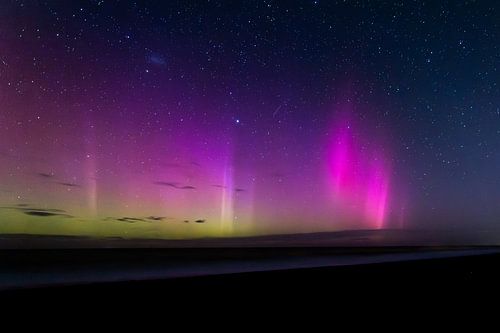 Aurora Australis, Birdling's Flat, Nieuw Zeeland