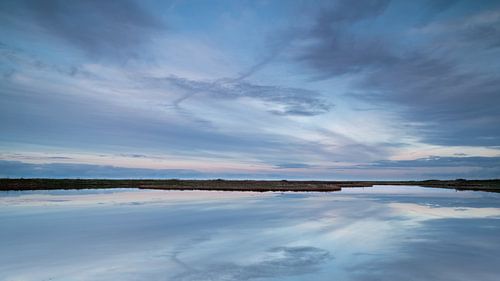 Vast calm in Vatrop nature reserve on the mudflats