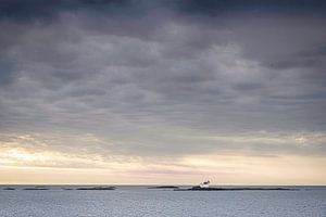 Leuchtturm vor der Küste Norwegens bei Kristiansand