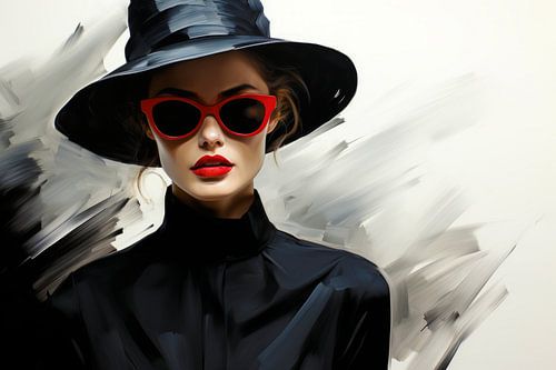 Fashion Model Schilderij