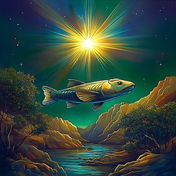 Heavenly swimming by Vythryd Arts