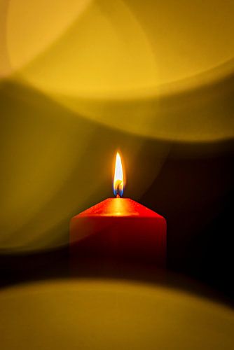 Een brandende kaars