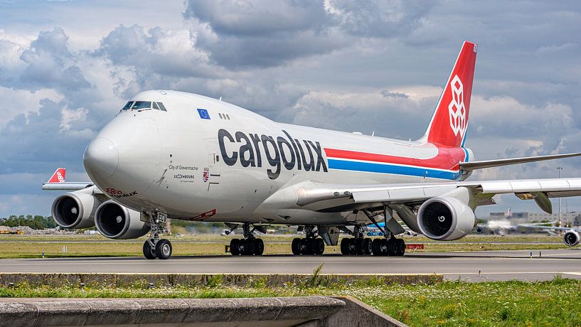 Avion cargo Boeing 747-400 de Cargolux. par Jaap van den Berg