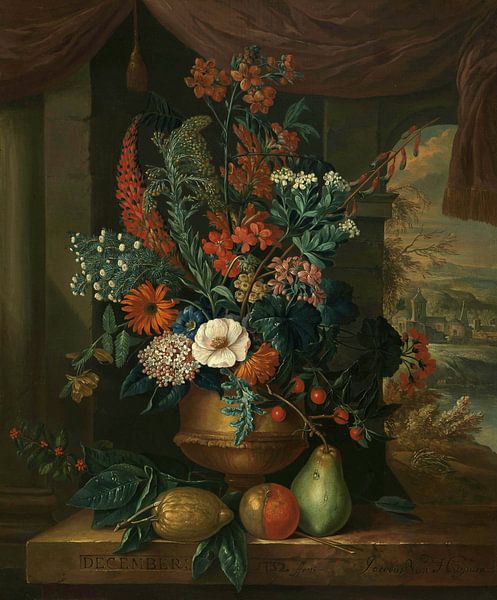 Twelve months of flowers: December, Jacob van Huysum by Masterful Masters