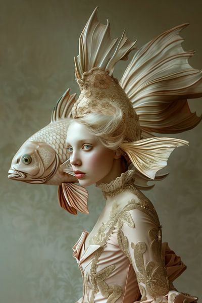 Fishy Hat Elegange - vintage 1 by Marianne Ottemann - OTTI