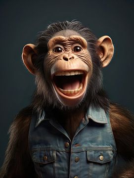 Hilarious Monkey by PixelPrestige