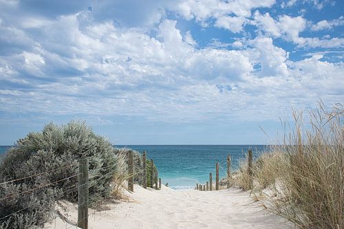 Het strand achterlaten