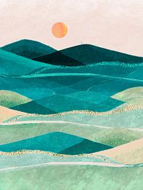 Scandinavisch landschap van Mad Dog Art