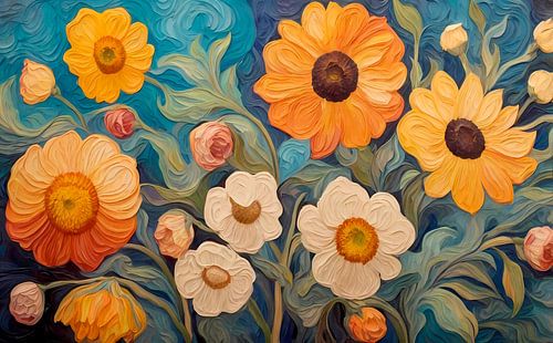 Bloemblaadjes in beweging van Georgia Chagas