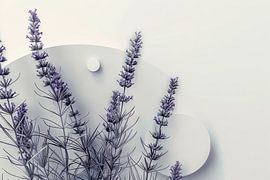 Lavender luxury - calming artwork for a relaxed atmosphere by Poster Art Shop