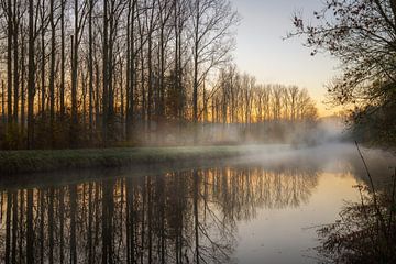 Foggy sunrise von Wim van D