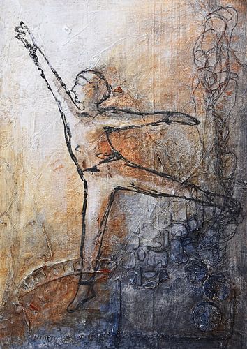 Inspiration. Dansers in de spotlights.