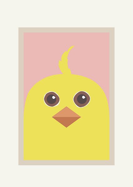 Abstract Canary - Pets series by Atelier Hedy Marguerite