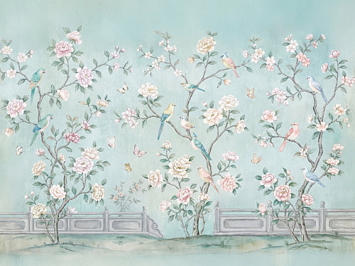 Chinoiserie Birds and Blossoms