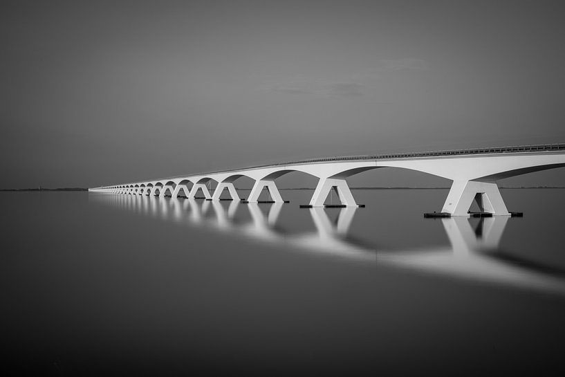 Zeeland bridge over the Eastern Scheldt by PIX on the wall