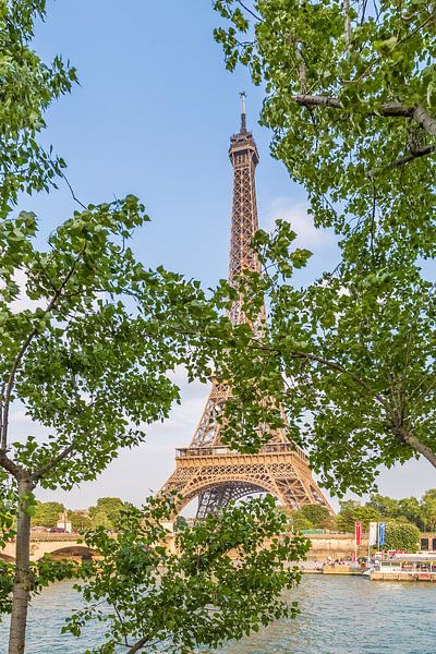 PARIS Eiffeltoren Aan de oevers van de Seine van Melanie Viola