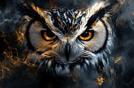 Owl with fiery eyes by Art & Soul Creations thumbnail