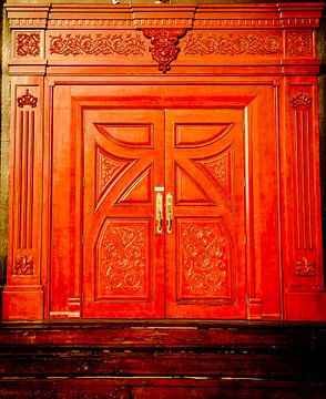 The big red door by Tonny Visser-Vink