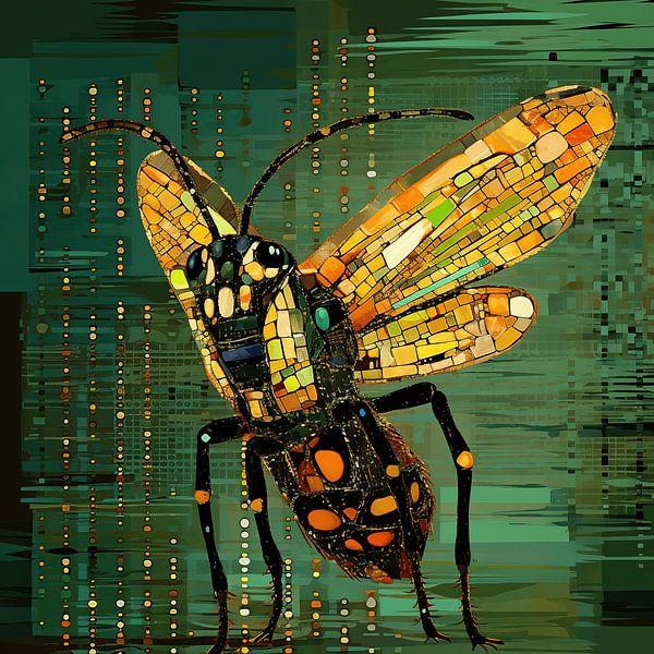 Abeille en Mosaïque par Art Lovers
