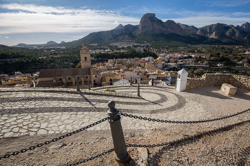 Village of Polop on the mountains in Alicante, Spain by Joost Adriaanse