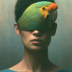Parrot as a Mask by PixelMint.