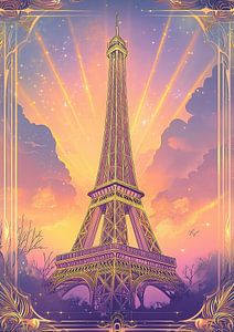 Paris Eiffelturm Frankreich Art Deco