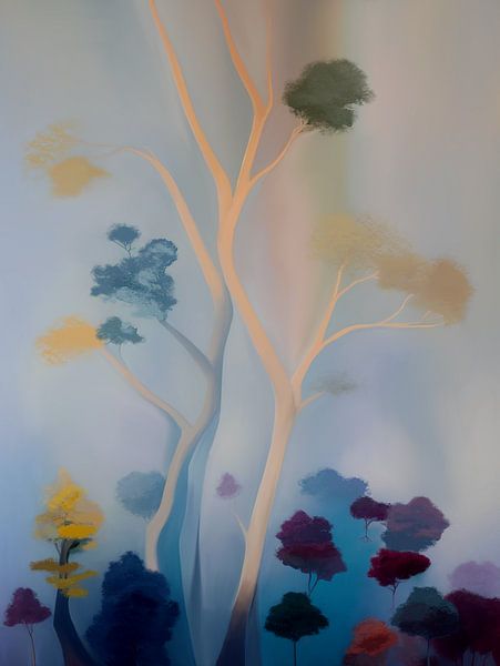 Misty Sunset van Annelies Hoogerwerf