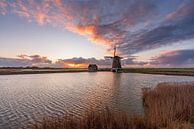 Texel molen het Noorden fire-sky van Texel360Fotografie Richard Heerschap thumbnail