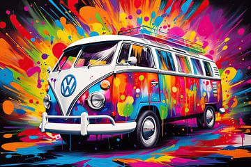 Volkswagen hippie bus sur Imagine