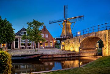 Mill in Sloten, Friesland