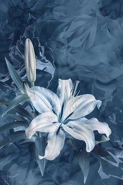 Prachtige digitale kunst van een lelie van Art & Soul Creations