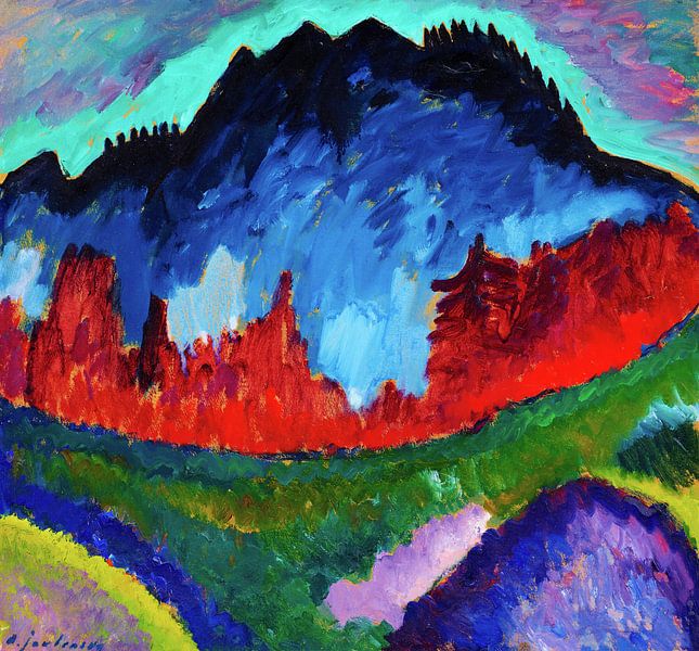 Alexej von Jawlensky,Landscape near Oberstdorf by finemasterpiece