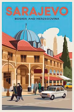 Sarajevo, Bosnië en Herzegovina. van Poster Art Shop