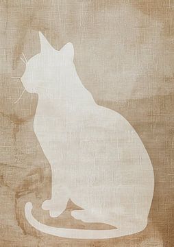 Katten Schilderij | Whispering Whiskers van Modern Collection