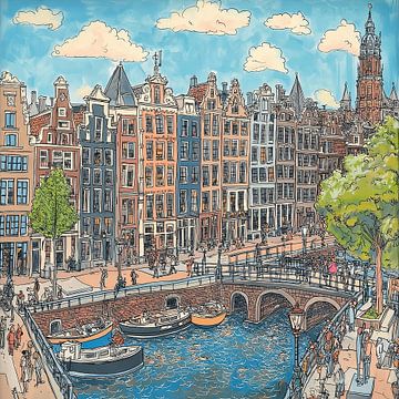 Amsterdam by Abstract Painting