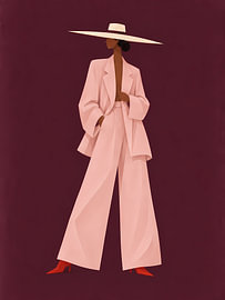 Blush Tailoring in tiefem Burgunderrot von Mosaic Dialogue