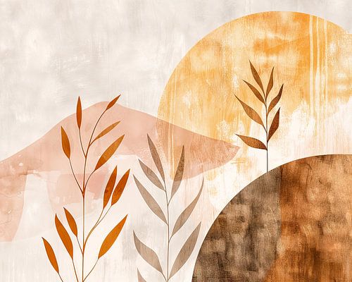 Œuvre d'art moderne abstraite