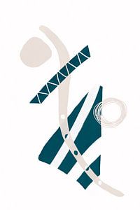 Abstracte inktvormen nr. 7 - Plezier