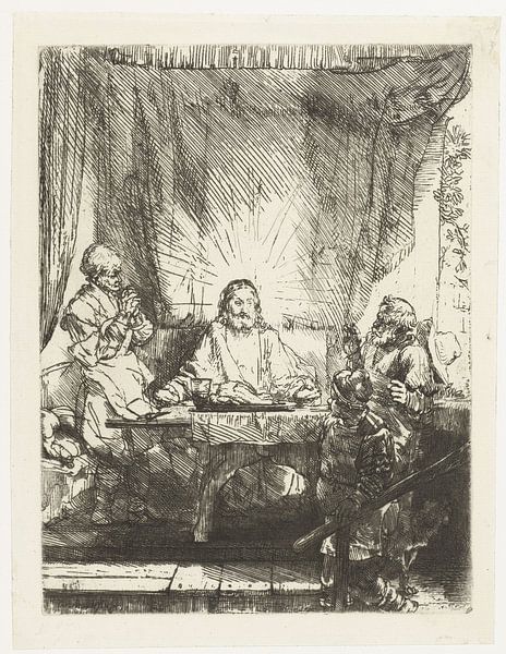 Le Christ dans Emmaüs : vue d'ensemble, Rembrandt van Rijn par Ed z'n Schets