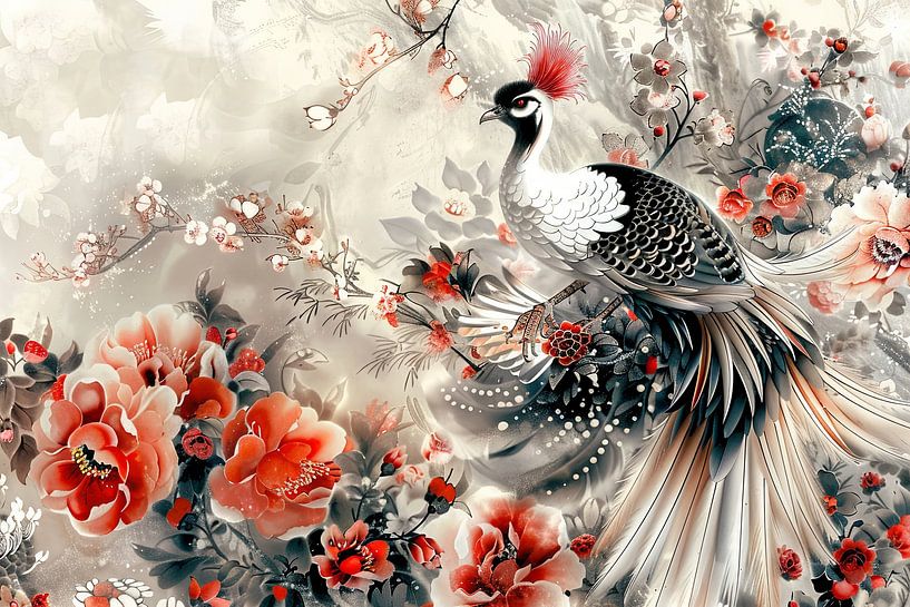 japanese print bird by Egon Zitter
