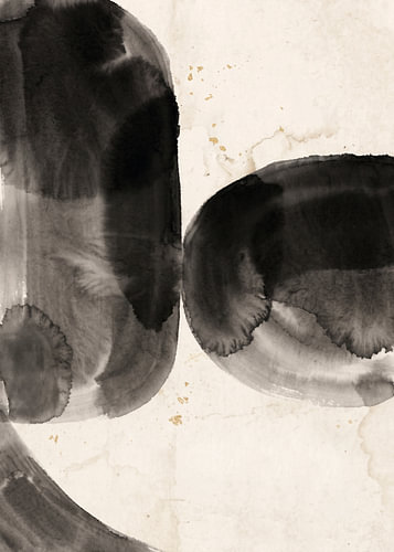 Ink und Gold – Abstrakte Ruhe