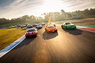 Optocht van supercars - Aston Martin - Porsche - Lamborghini - Ferrari van Martijn Bravenboer thumbnail