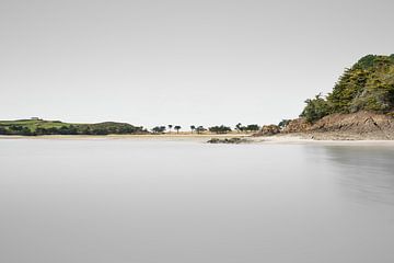 Bay of Rothéneuf on a cloudy day by Claire van Dun