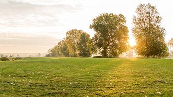 Heumen, zonsopkomst in de herfst