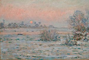 Winterzon bij Lavacourt, Claude Monet